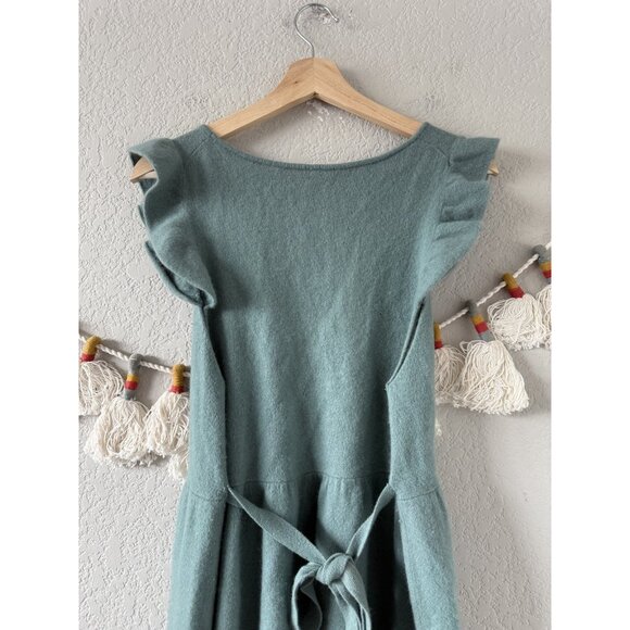 Free People Lambs wool and Angora Flutter Sleeve Babydoll Top - Picture 8 of 8